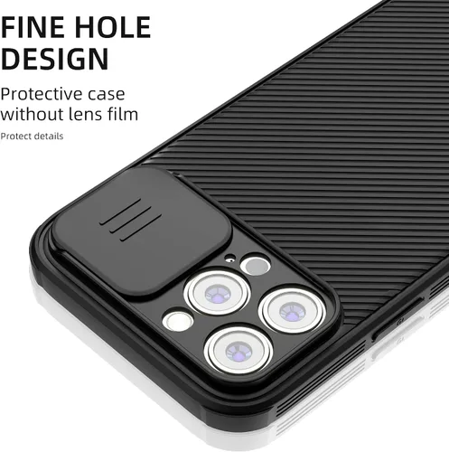 Vista 8 de Compatible con iPhone 13 Pro Max, funda para iPhone 13 Pro Max con cubierta deslizante para lente, funda magnética delgada para iPhone 13 Pro Max