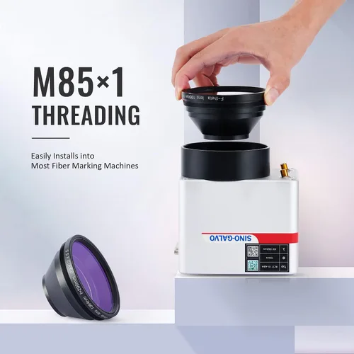 Vista 3 de OMTech Lente F Theta para grabadores láser de fibra, lente de escaneo óptico de repuesto de 11.811 x 11.811 in para máquinas de grabado de marcado