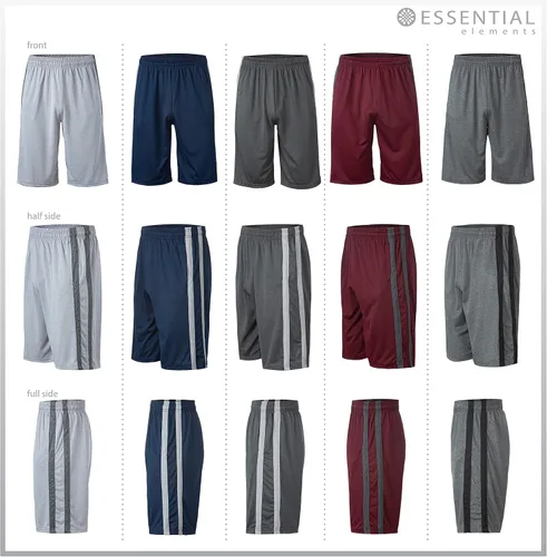 Vista 2 de Pantalones cortos deportivos para hombre, pantalones cortos de baloncesto para hombre, pantalones cortos activos para entrenamiento, gimnasio, correr