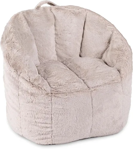 Vista 23 de Big Joe Milano - Silla de Puf con Cuero Montana Negro Vibe