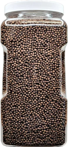 Vista 2 de Pellets flotantes de gusano negro de 0.118 in con potenciadores de color y vitaminas. Ideal para todos los peces tropicales, peces marinos