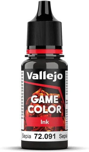 Vista 10 de Vallejo - Tinta de color de juego Negro 0.6 fl oz. (0.60 fl oz.) Genera efectos de sombreado y lavado Acabado satinado