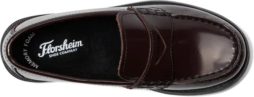 Vista 2 de Florsheim Mocasines Croquet Penny JR para niños pequeños y grandes Borgoña