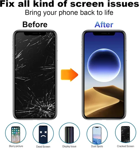 Vista 7 de para iPhone 11 Pro Max Reemplazo de Pantalla, Mayorista Completa Full HD 6.5 Pulgadas COF LCD Visualización 3D Touch Digitalizador Ensamblaje