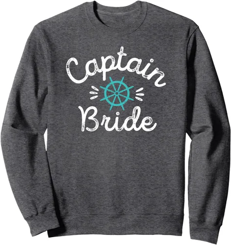 Vista 5 de Divertida sudadera náutica de boda con volante de barco para novio, Negro, S