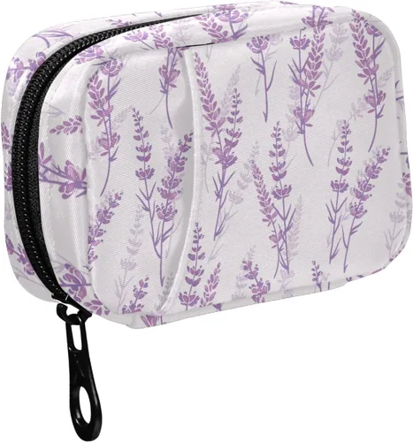 Vista 27 de Fustylead Groovy - Organizador de píldoras de flores, estilo bohemio, retro, 2 veces al día, con cremallera, dispensadores semanales portátiles