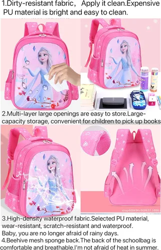 Vista 4 de HONTUBS Sports backpack schoolbag (blue 16)