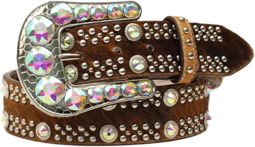 Vista 15 de Angel Ranch Cinturón de moda occidental para mujer marrón (aztec brown)