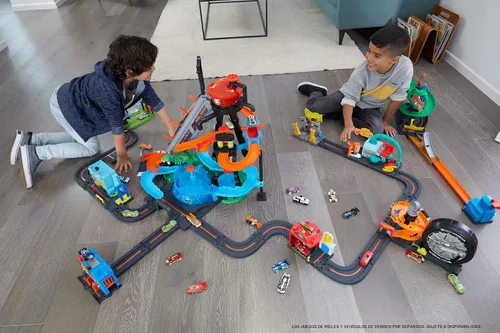 Vista 15 de Hot Wheels City Lavado de Autos y Cocodrilo Gigante