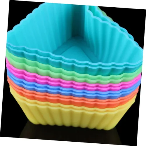 Vista 7 de Ciieeo 20 piezas de taza triangular para muffins, tazas de postre, moldes de pastelería, moldes para magdalenas, moldes para hornear bricolaje