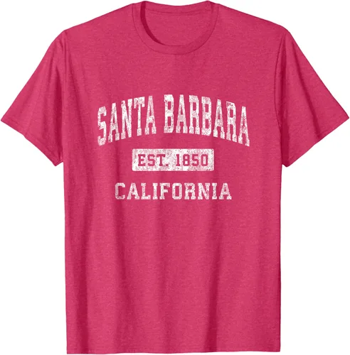 Vista 27 de Camiseta deportiva clásica de Santa Bárbara California CA, Negro, S