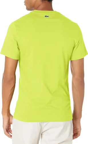 Vista 2 de Lacoste Camiseta de manga corta con cuello redondo y estampado audaz para adultos