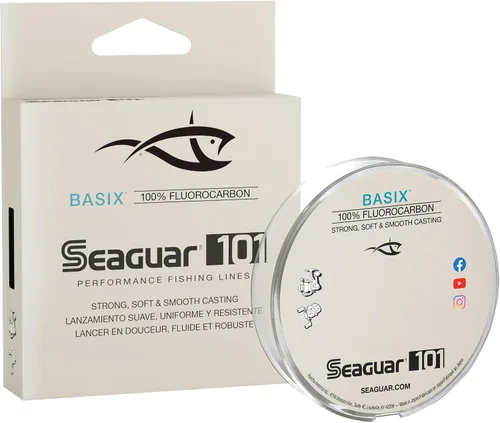 Vista 7 de Seaguar Basix Freshwater Mainline, 100% Fluorocarbon Fishing Line, Multiple Sizes