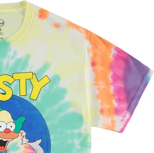 Vista 4 de The Simpsons Camiseta con logotipo de Krusty The Clown para hombre con logotipo de Krusty Burger