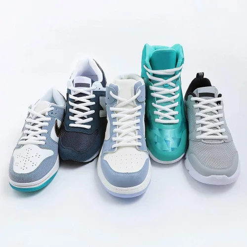 Vista 5 de VSUDO 2 pares de cordones ovalados para tenis, tenis de béisbol, tenis deportivos atléticos, para hombres o mujeres