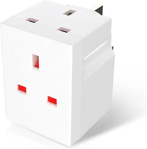 Vista 9 de Adaptador de enchufe triple de 3 vías, adaptador de enchufes múltiples, adaptador de enchufe de 3 pines, extensiones de enchufe de 250 V, 13