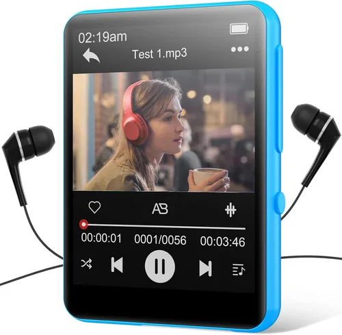 Vista 9 de Conrian - Reproductor Mp3 Bluetooth de 64 GB, pantalla táctil de 2,4 Negro