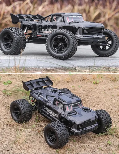 Vista 7 de Auto RC rápido sin escobillas 1/12 para adultos, 4WD eléctrico todoterreno RC Monster Truck, 60KM/H de alta velocidad RC coche con Hobbywing ESC