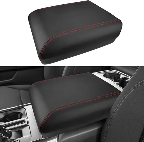 Vista 10 de INTGET Funda de consola central para Ford F150 Accesorios 2015-2020 2016 2017 2018 2019 Tapa central para reposabrazos de asiento de automóvil