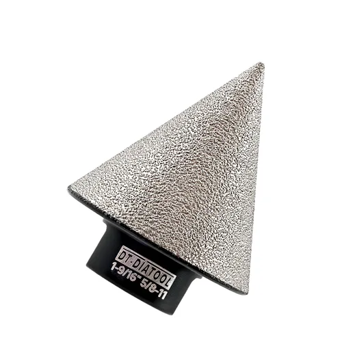 Vista 26 de DT-DIATOOL Brocas biseladas de diamante - Broca de corona de diamante de 4/5 pulgadas x 5/8"-11 rosca para agrandar, recortar, dar forma a agujeros