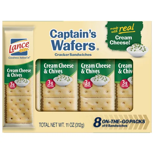 Vista 11 de Lance Captain Wafers - Sabor original, 2 paquetes individuales, 500 paquetes en total, 0.23 onzas cada uno
