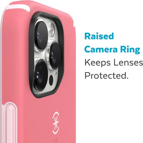 Vista 6 de Speck Funda para iPhone 14 Pro Max, protección contra caídas, resistente a los arañazos, diseñada para MagSafe con revestimiento suave al tacto