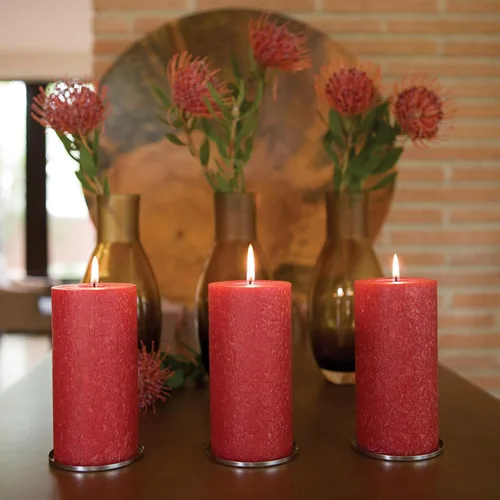 Vista 5 de Vela de pilar con fragancia de línea de árboles, de Root Candels, man-made-material, Hollyberry, 6 - pulgadas