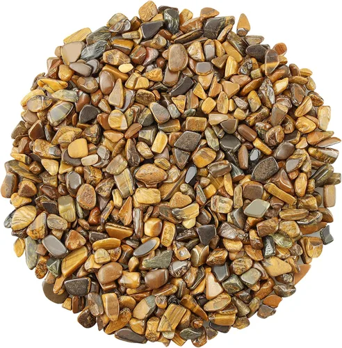 Vista 31 de ZHIYUXI Relleno de florero de fluorita de cristal, 0.22 libras, chips curativos pulidos para decoración, grava para pecera, plantas suculentas
