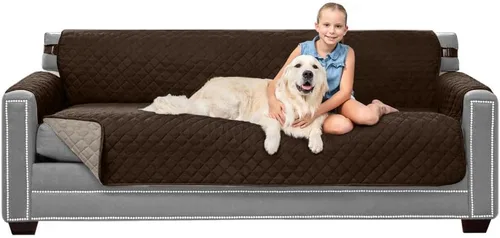 Vista 113 de Sofa Shield - Funda para sofá Loveseat con correa patentada, protector de cojín, funda reversible diseñada en EE. UU. resistente a manchas