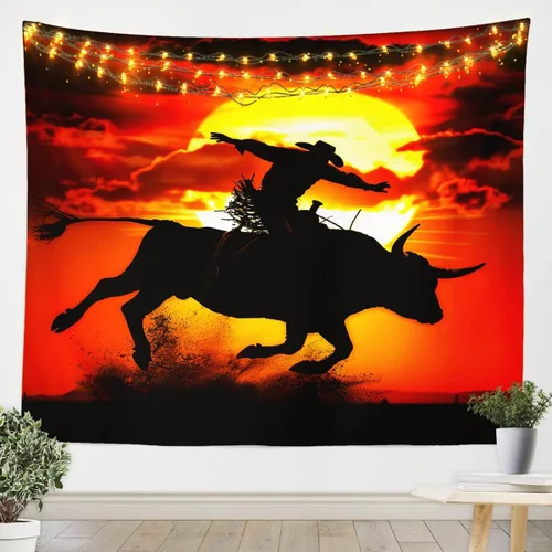 Vista 5 de Feelyou Tapiz de zorro ártico, tapiz para colgar en la pared para niños y niñas, bonito tapiz de pared de animales salvajes, arte de pared