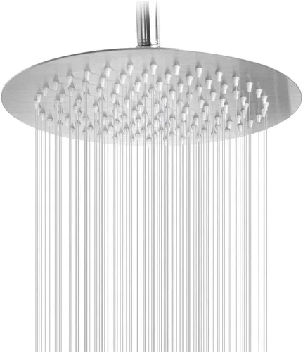 Vista 14 de NearMoon Cabezal de ducha de lluvia, diseño ultrafino - aumento de presión, experiencia impresionante, cabezal de lluvia de acero inoxidable de alto