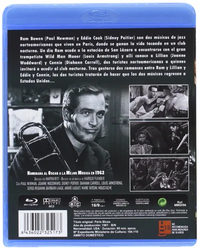 Vista 2 de Paris Blues (1961) Blu-Ray, Reg.ABC Import - Spain