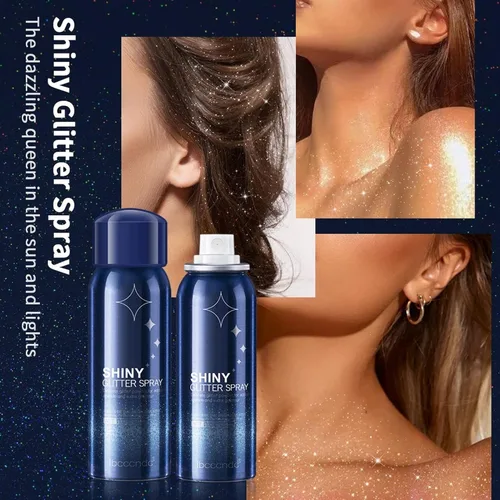 Vista 5 de Corleone Purpurina corporal, spray de purpurina brillante para el cabello, polvo iluminador, brillo brillante, spray para el cabello, maquillaje