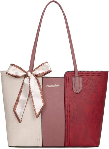 Vista 8 de Montana West - Bolsos de mano para mujer, bolso tipo satchel con asa superior mediana