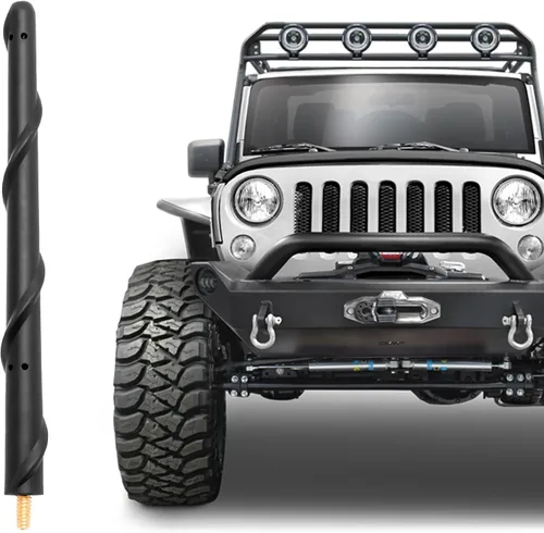Vista 10 de KSaAuto Antena de repuesto para camioneta Ford, goma flexible de 13 pulgadas, color negro, se adapta a Ford F150 2009-2025, F250 F350 2017-2025