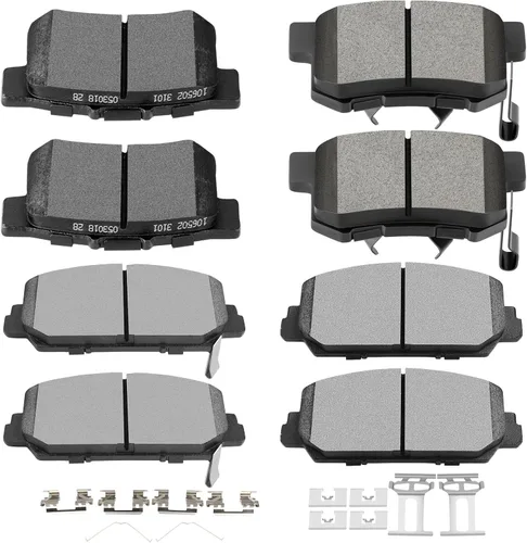 Vista 18 de D373 D374 SCITOO - Juego de pastillas de freno de disco para Honda Civic 1988-1989