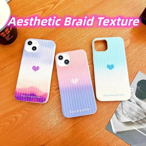 Vista 5 de Funda compatible con iPhone 12 Pro Max con forma de corazón para mujeres y niñas, diseño femenino estético, delgada, a prueba de golpes, de Nube