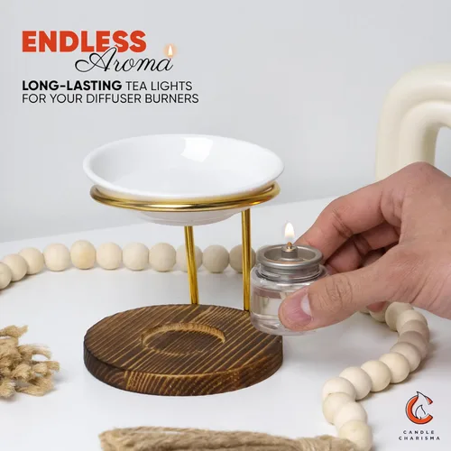 Vista 5 de Candle Charisma Velas líquidas desechables, velas de té de aceite con tiempo de combustión extendido de 8 horas, vela líquida sin goteo, combustible