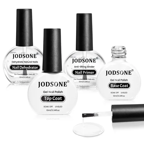 Vista 13 de JODSONE Capa superior de gel con purpurina, 0.6 fl oz, gel brillante que