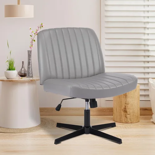 Vista 30 de OLIXIS Silla cruzada con ruedas, silla de tocador, escritorio de oficina en multicolor/fantasía (Inky)
