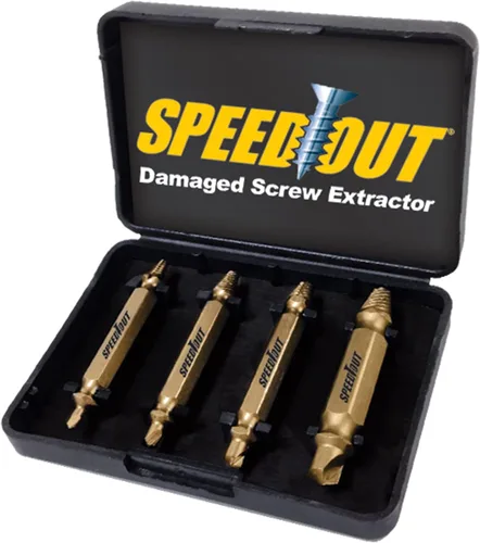Vista 2 de Kit extractor de tornillos dañados de titanio Speed Out, juego de 4 piezas
