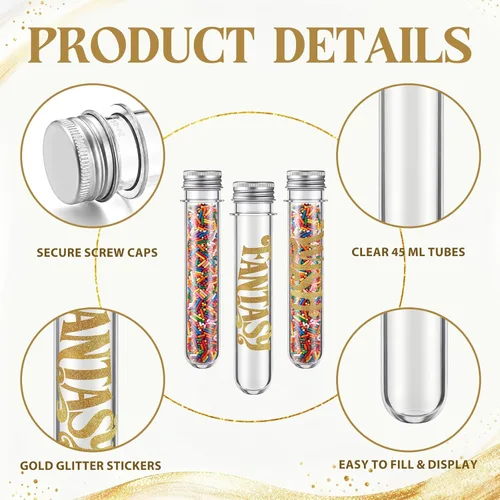 Vista 3 de 20 Pcs 45ml Fantasy Fish Extender Cruise Gifts, Sprinkles Frosting Tubes