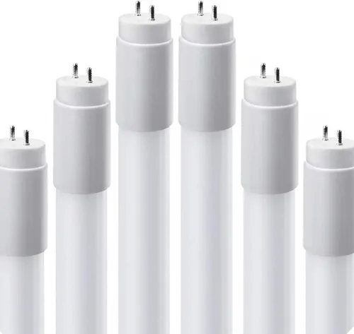 Vista 13 de Tubo lineal T5 de 4 pies de 24 W, 4000 K, 3500 LM, 127.27 LM/W, tipo A+B, lente esmerilada (paquete de 25)
