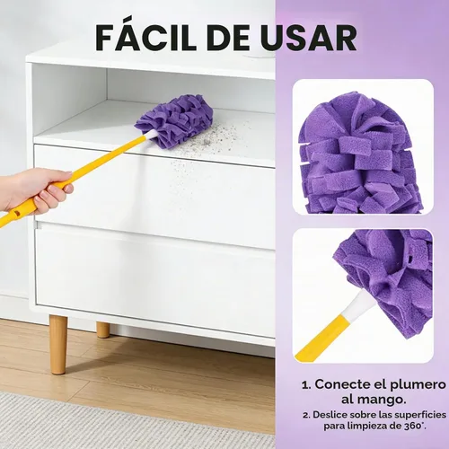 Vista 3 de Recambio de plumero reutilizable, repuesto de plumero reutilizable, plumeros de forro polar reutilizables, plumeros planos de plumas, almohadillas 1