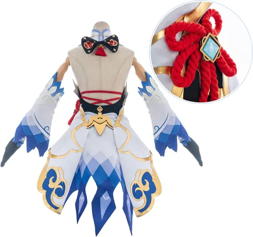 Vista 3 de NSPSTT Genshin Impact Cosplay - Disfraz de todos los personajes, juego completo, disfraz de Halloween para mujeres y hombres