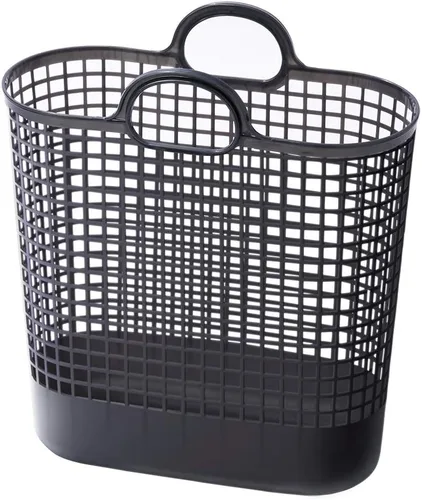 Vista 9 de LIKE-IT LBB-16C - Cesta de almacenamiento de ropa sucia, mini plástico de biomasa gris, utiliza aproximadamente el 90%