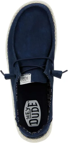 Vista 4 de Hey Dude Wendy Chambray - Mocasines con cordones para mujer