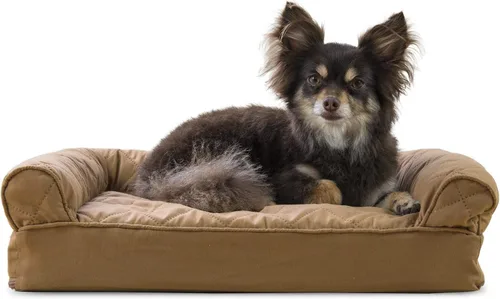 Vista 44 de Furhaven Cama para perro de espuma viscoelástica para perros medianos y pequeños con cojines extraíbles y funda lavable, para perros de hasta 35