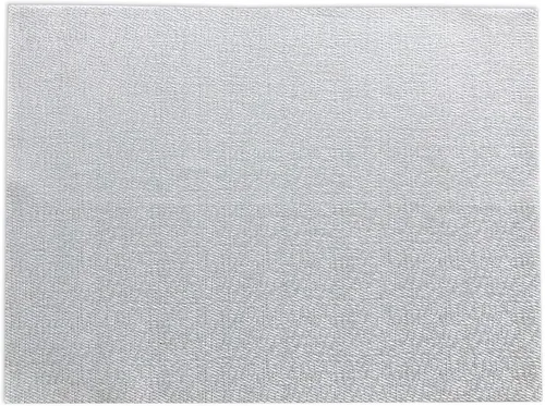 Vista 3 de CAIT CHAPMAN HOME COLLECTION Juego de 6 manteles individuales rectangulares con aislamiento térmico de PVC (plateado)