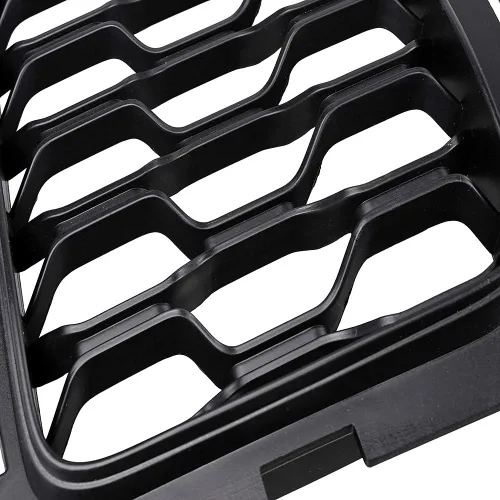 Vista 4 de 7 piezas de rejilla frontal de nido de abeja negro para parrilla de coche compatible con Jeep Grand Cherokee 2017 2018 2019 2020 2021